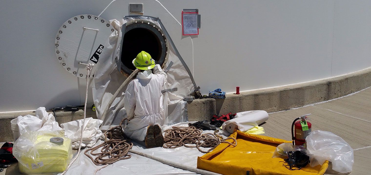 Inspection and Cleaning of Hazardous Materials from Tanks